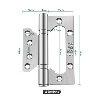 Bản lề cánh bướm 2 cái inox 304