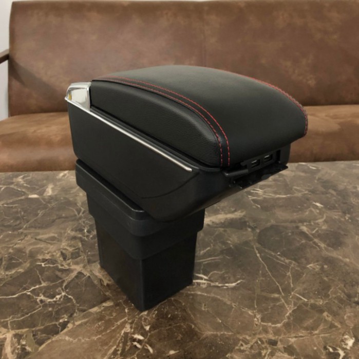 Sản Phẩm Hộp tỳ tay xe hơi cao cấp Mitsubishi Xpander tích hợp 7 cổng USB - Mầu Đen và Be .