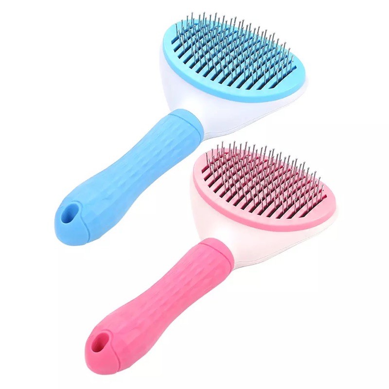 Lược chải lông có nút nhấn hình tròn CLEAN