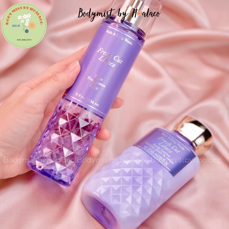 BODY MIST Xịt thơm toàn thân FRESH CUT LILACS BBW