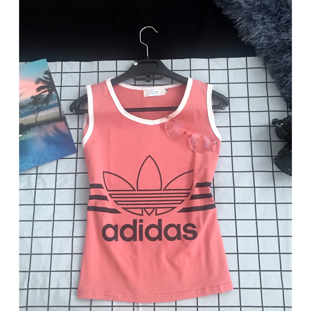 Set đồ bộ (nam,nữ) ba lỗ chất thun dày dặn thêu Adidas - Mang phong cách Cá Tính, Trẻ Trung, Thời Thượng