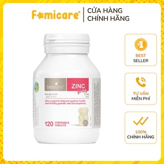 Kẽm Bioisland Zinc bổ sung kẽm cho bé 120 viên