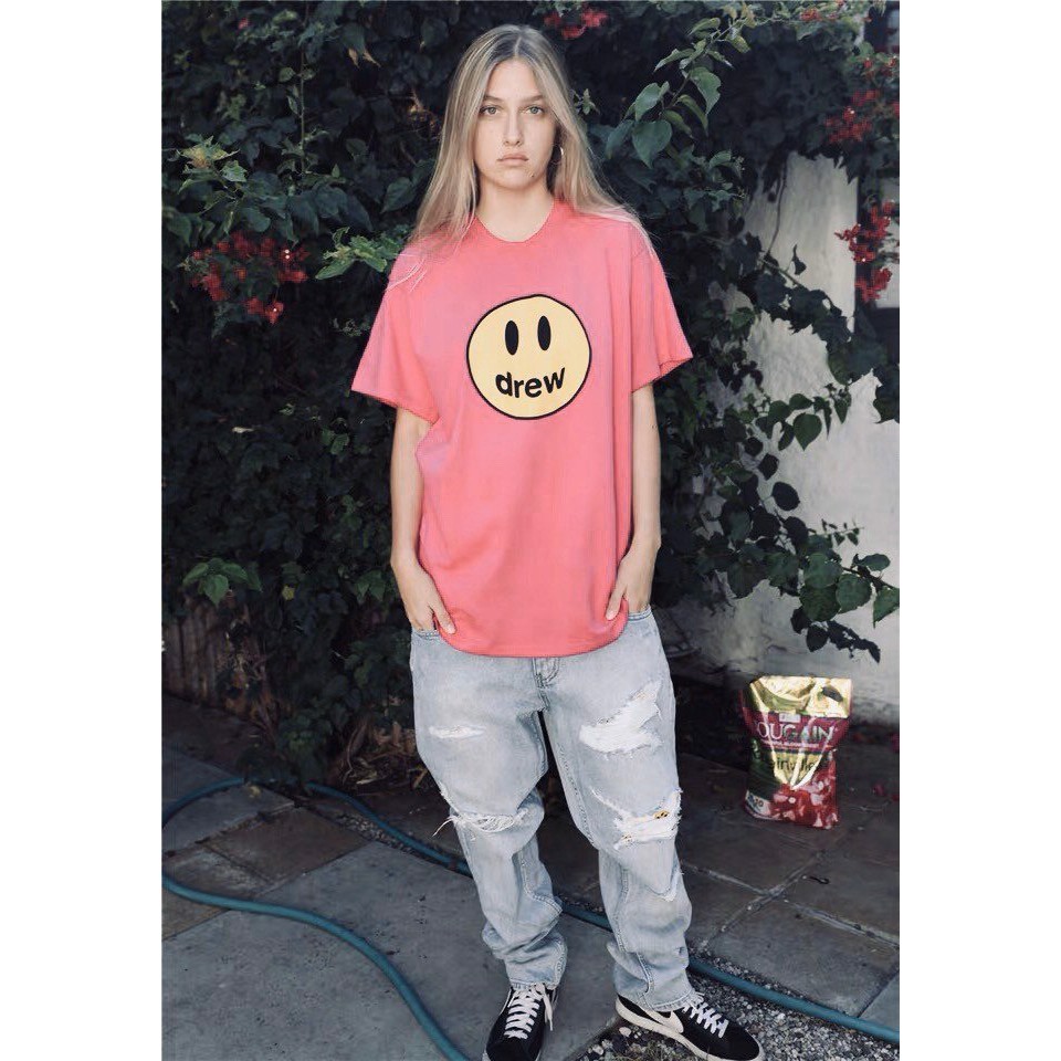 Áo Thun Tay Lỡ Dáng Rộng Áo Phông Nam Nữ Cổ Tròn Chất Cotton 230gram Mẫu Unisex Cho Nam Nữ Drew House Cao Cấp | BigBuy360 - bigbuy360.vn