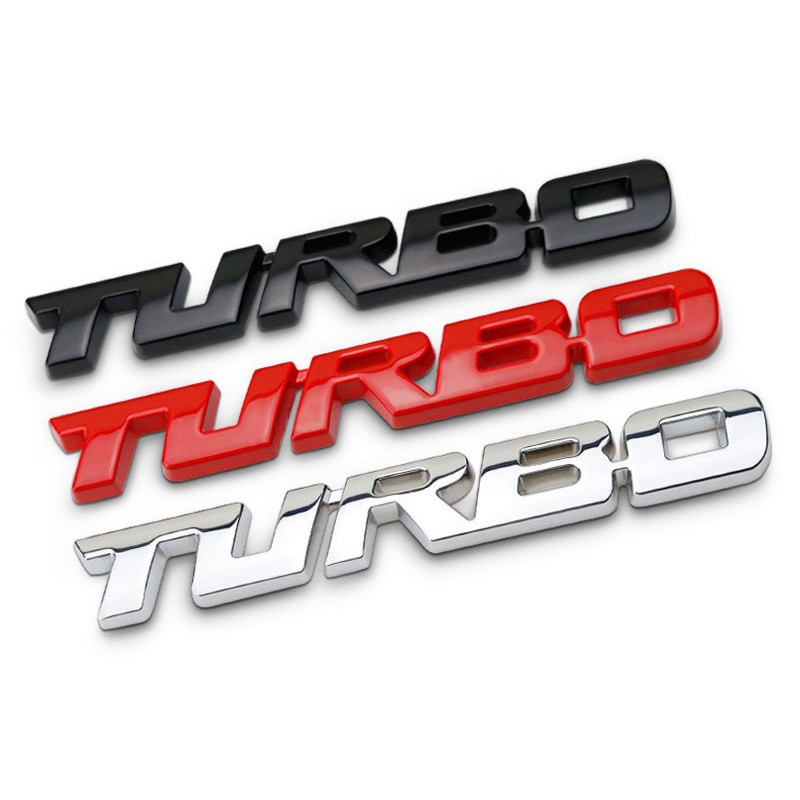 Logo Chữ Turbo Dán Xe ô Tô (mẫu 5) MS-116