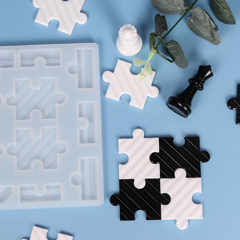 Bộ Khuôn Silicone Làm Bàn Cờ Vua Cho Gia Đình DIY