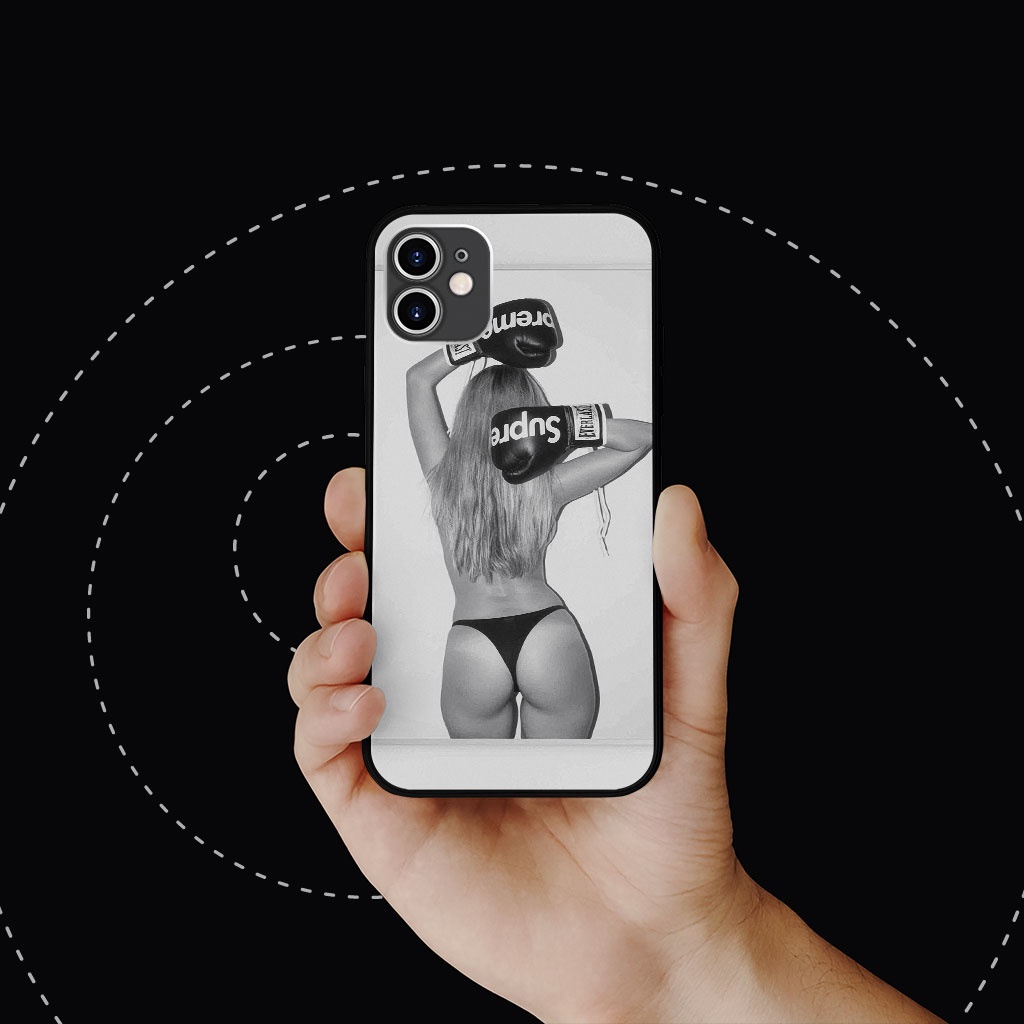 Ốp Lưng tay đấm SUPREME nóng bỏng gợi cảm ECOMEX dòng iphone 5 6 7 8 Plus 11 12 Pro Max X Xr SUPPOD00031