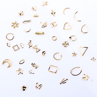 set charm kim loại mix trang trí móng