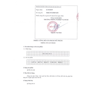 Sữa rửa mặt trắng da Biocos