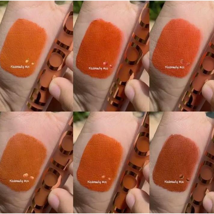 Son Kem Tint Kiss Beauty Lip Color Tone Cam cực chất