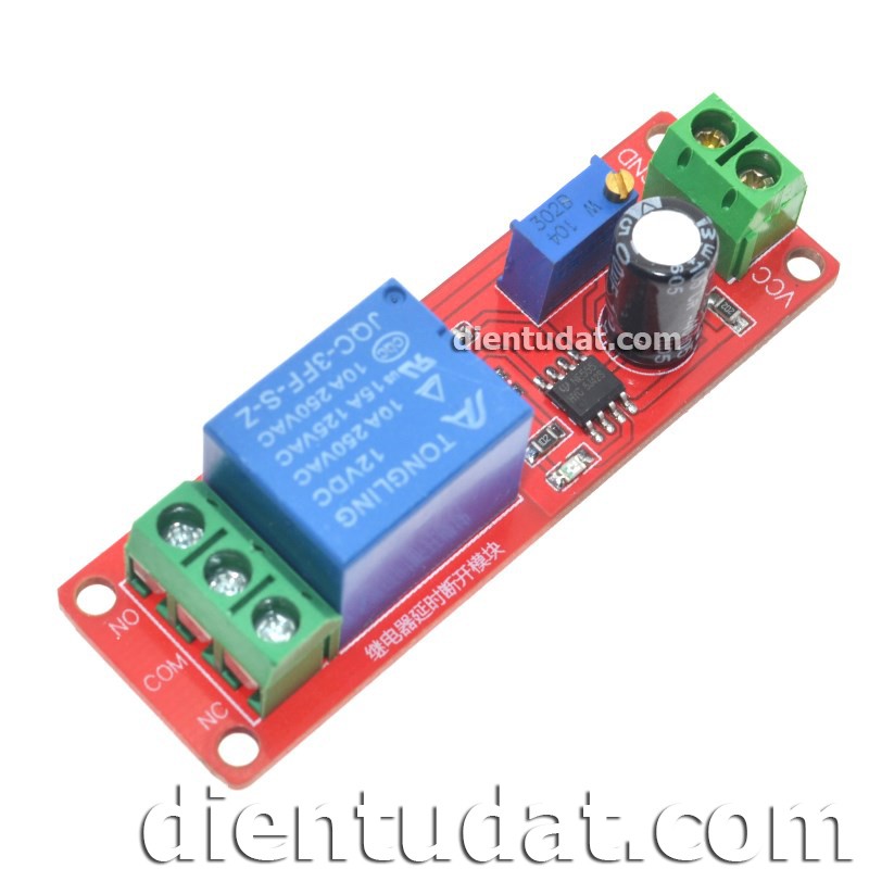 Mạch Tạo Trễ Ngắt Relay 12V 1-10s