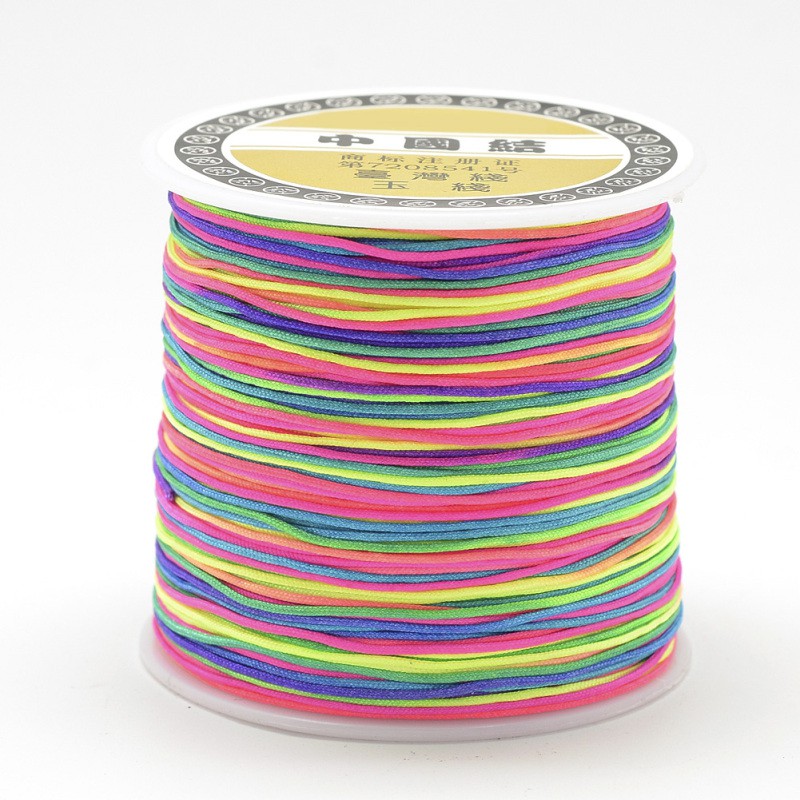 1 Cuộn Dây Nylon Màu Đen Đường Kính 0.8mm Dùng Làm Đồ Trang Sức