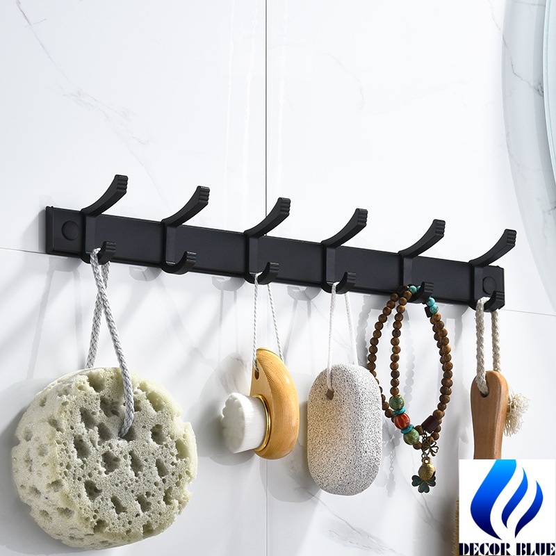 Giá Treo Quần Áo Khăn Cao Cấp Dán Tường Hiện Đại, Inox 304 Sơn chống xước
