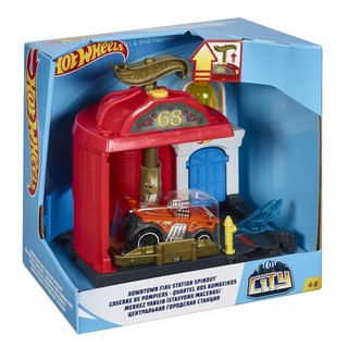 Đồ chơi Hot Wheels - Sở cứu hỏa Hot Wheels City  - Mã SP FRH29/FRH28 - HĐT