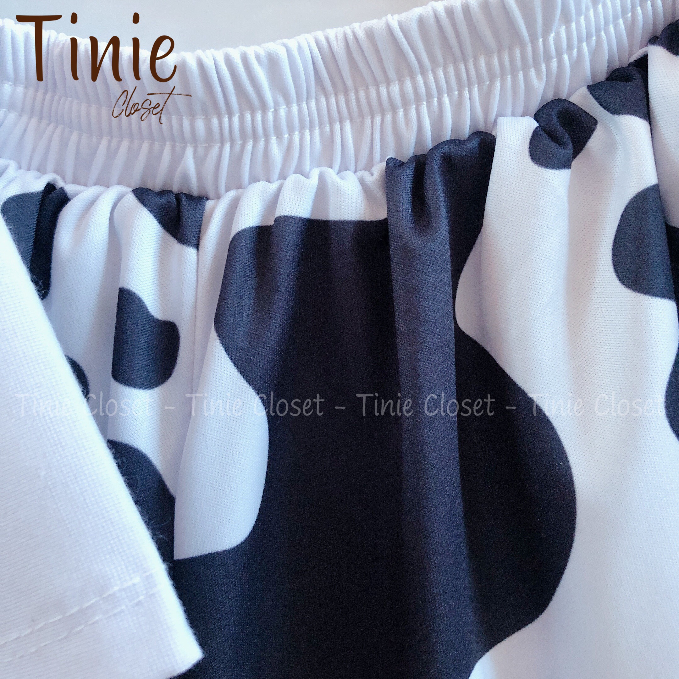 Set đồ bộ hoạt hình nam nữ form rộng Unisex Bò Sữa Roro Tinie Closet, set bộ Áo thun+quần đùi