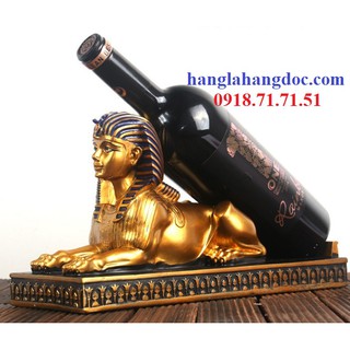 Giá để rượu vang phong cách Ai Cập, tượng nhân sư độc đáo