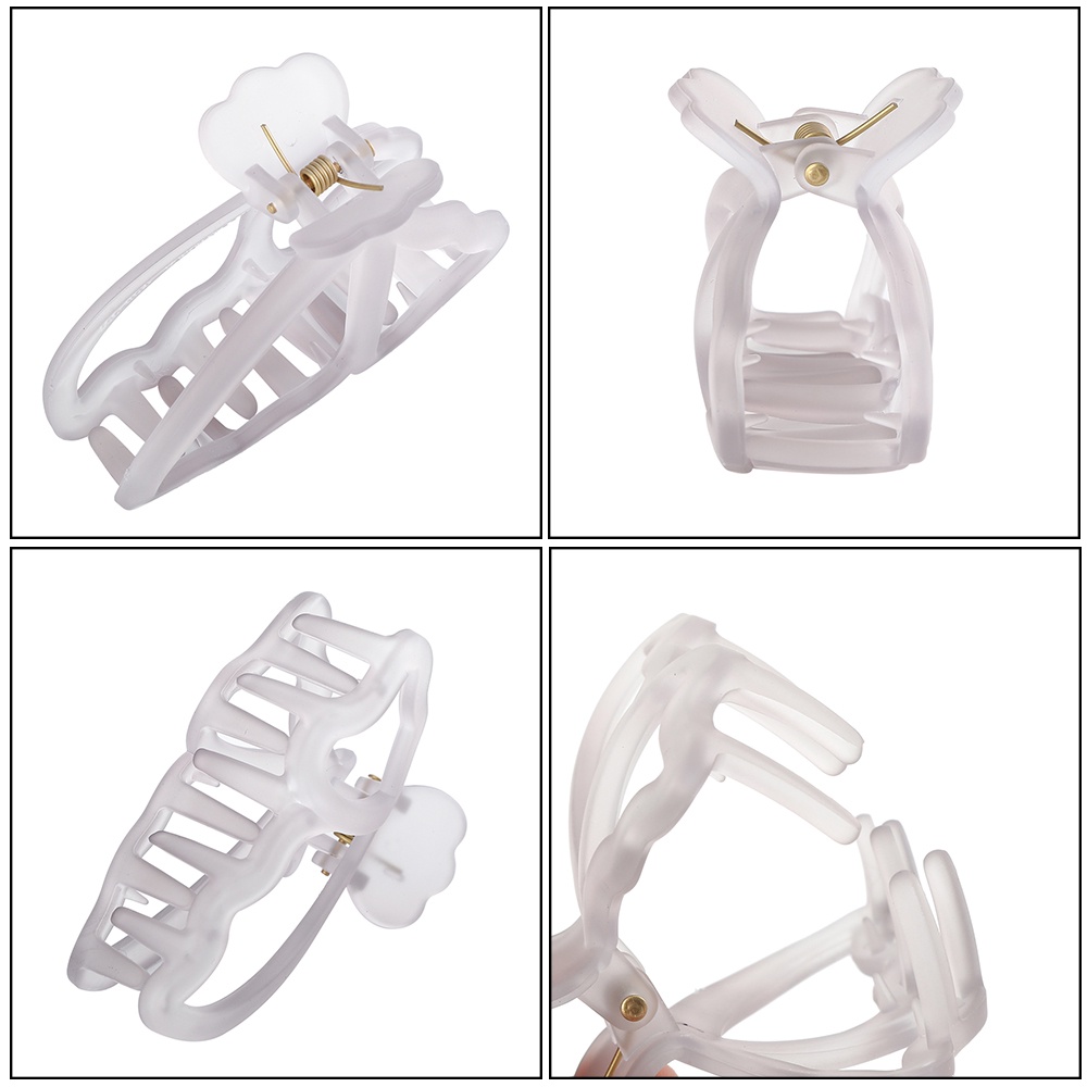 Kẹp tóc Haimeikang hình nơ bướm màu trong suốt phong cách Hàn Quốc cho nữ