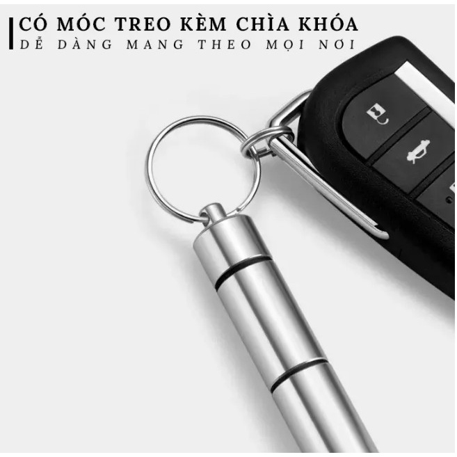 Bộ Lấy Ráy Tai móc khóa 6 Món Thép Không Gỉ An Toàn Cho Cả Gia Đình Shalla
