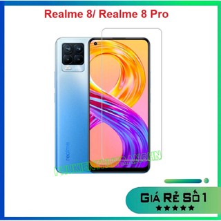 Kính cường lực Realme 8/ Realme 8 Pro trong suốt không full màn hình