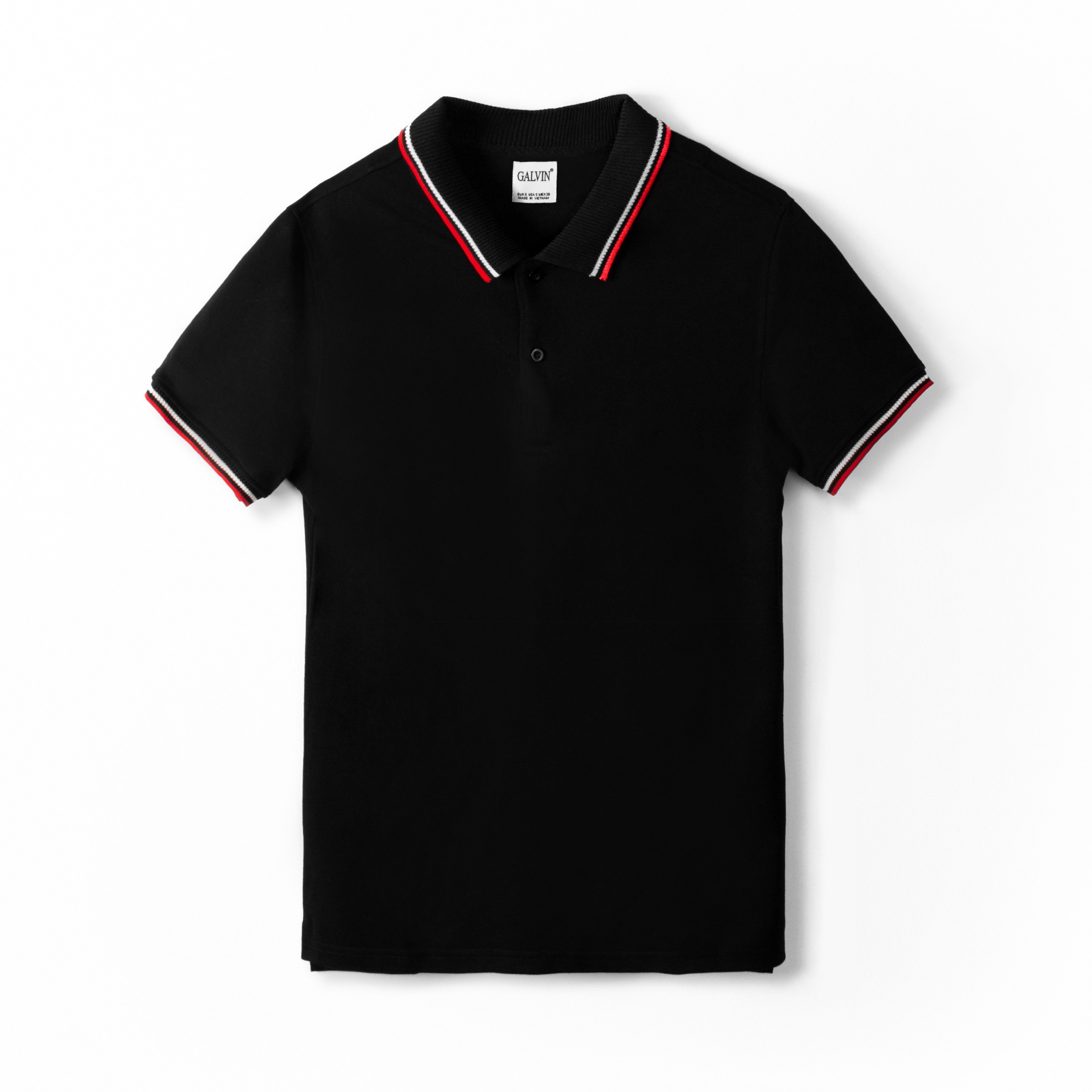 Áo polo nam Leo Vatino phối viền cổ dệt cotton cá sấu co giãn PLGV49D - Leo Vatino