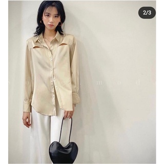 Dion Silk Shirt Champage