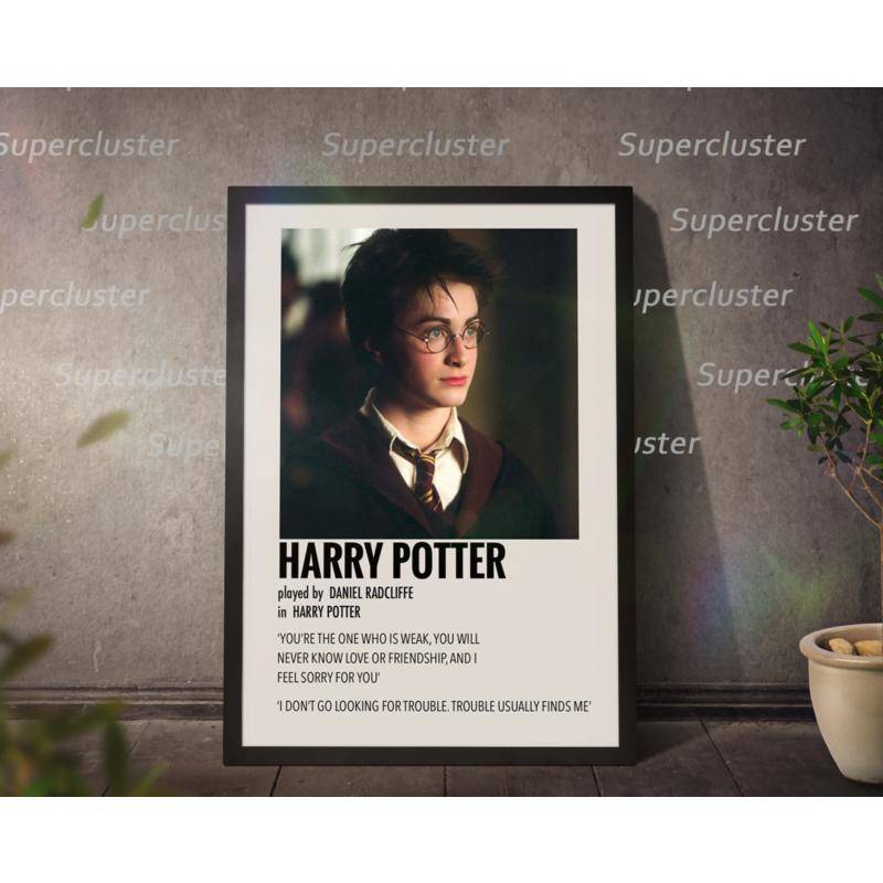 Tranh Vải Bạt Treo Tường In Hình Nhân Vật Phim Harry Potter Trang Trí Nhà Cửa
