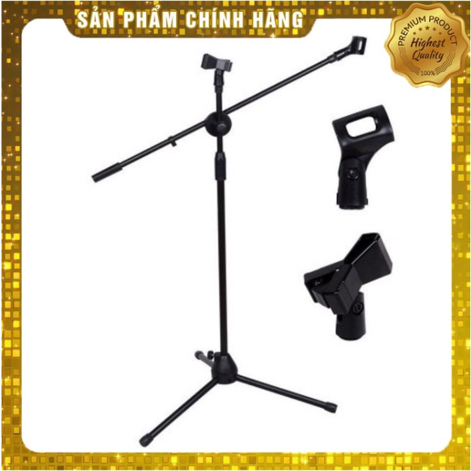 Chân micro đứng phòng thu, phòng hát karaoke gia đình, hát livestream dễ lắp đặt và tiện dụng