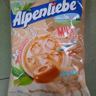Kẹo Alpenliebe Hồng Trà Sữa gói 330gram 110 viên