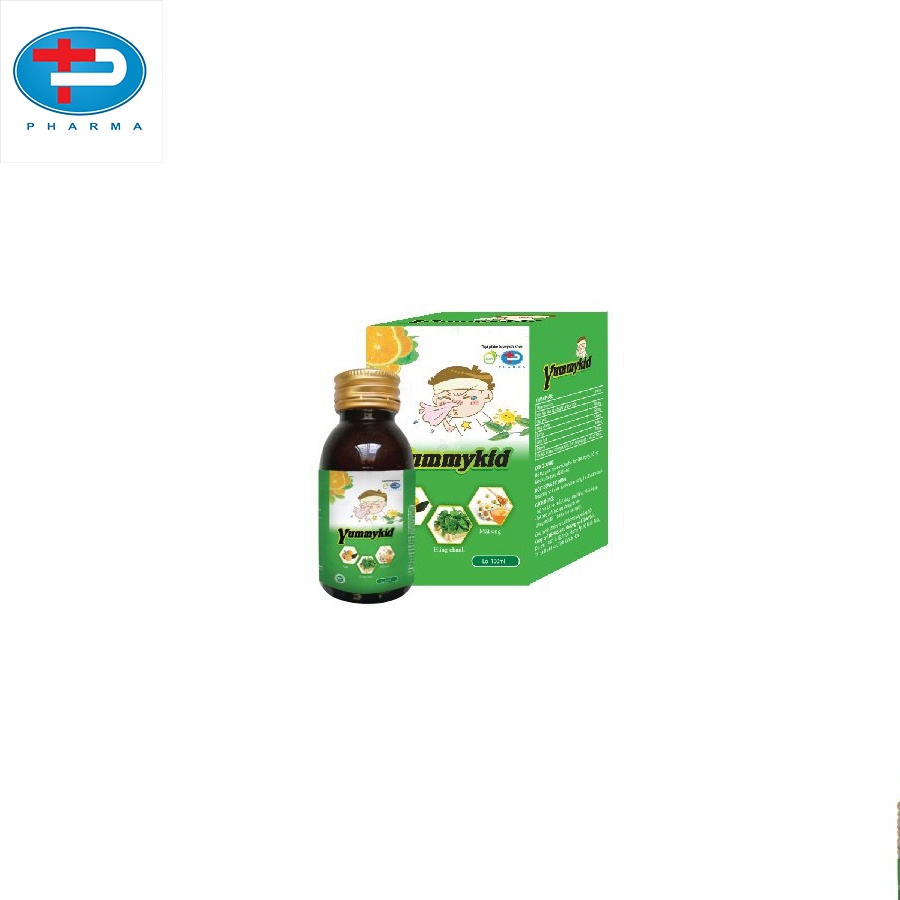 Siro Cho Bé TÂM PHÚC PHARMA Yummy Kid Hỗ Trợ Giảm Triệu Chứng Ho Do Viêm Họng Tăng Cường Sức Đề Kháng