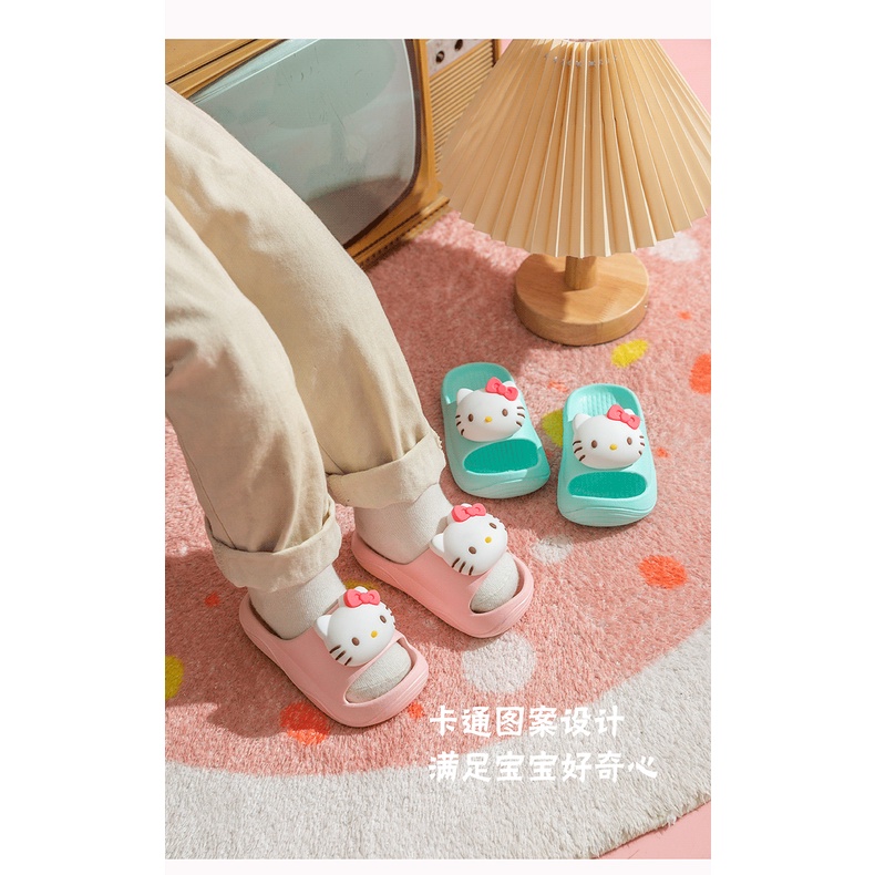 Dép Đi Trong Nhà Hình Hello Kitty Dễ Thương Cho Bé Gái kt1