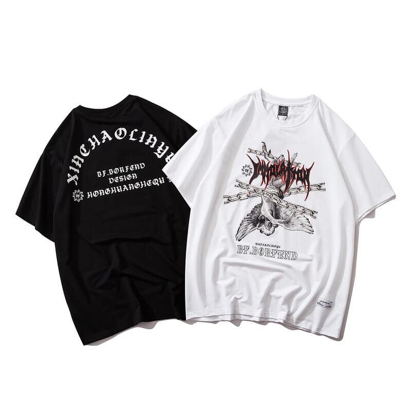 Áo Thun Tay Lỡ In Hình Unisex Thiên Thần & Ác Quỷ Cá Tính thêm trẻ trung, năng động và tự tin