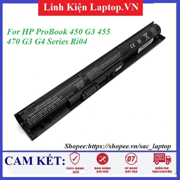 ⚡Pin laptop HP ProBook 450 G3 455 470 G3 G4 Series Ri04