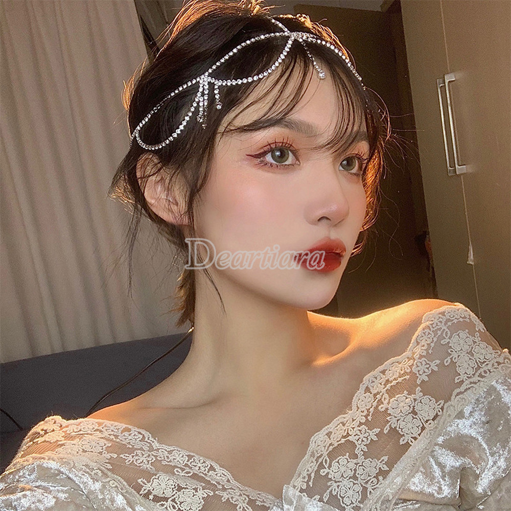 Cài tóc đính đá phong cách Ấu Mỹ thời trang