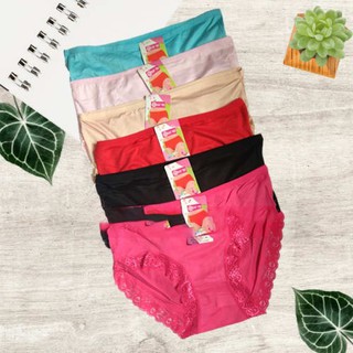 Set 4 quần lót ren nhiều màu sắc cỡ nhỏ/lớn cho nữ