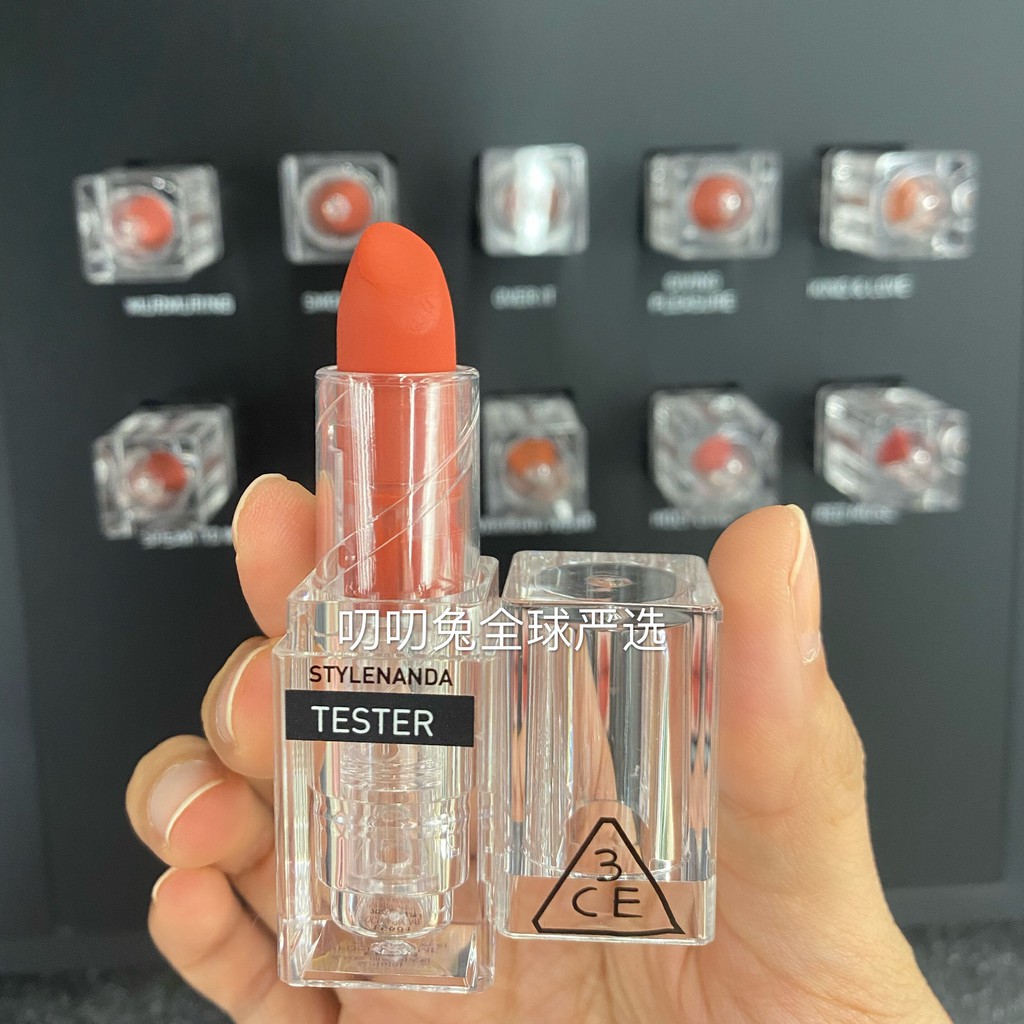 Son Thỏi Lì 3CE Vỏ Trong Suốt Cho Làn Môi Mịn Màng Ẩm Mượt 3.5g. Dưỡng Môi Căng Bóng | BigBuy360 - bigbuy360.vn