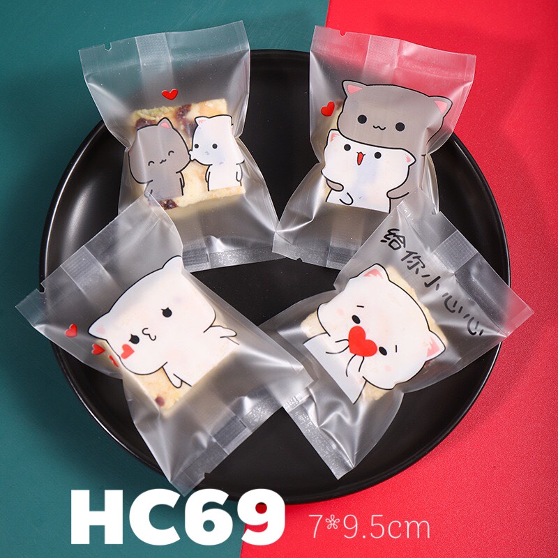 Túi đựng bánh cookie/trà nhiều mẫu 7*10cm