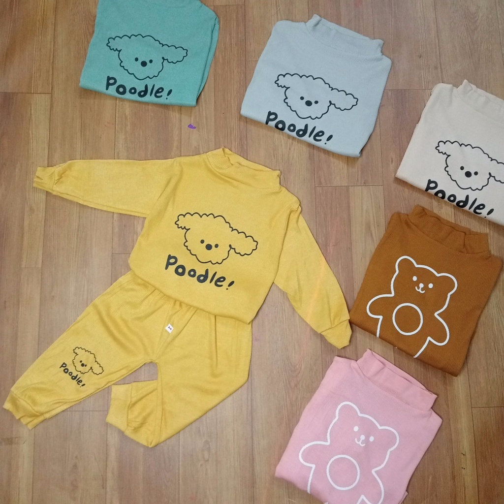 [A48 - Được chọn mẫu] Bộ Dài Tay Tăm Lạnh Minky Mom Cao Cấp Cổ Ba Phân Cho Bé Trai Bé Gái