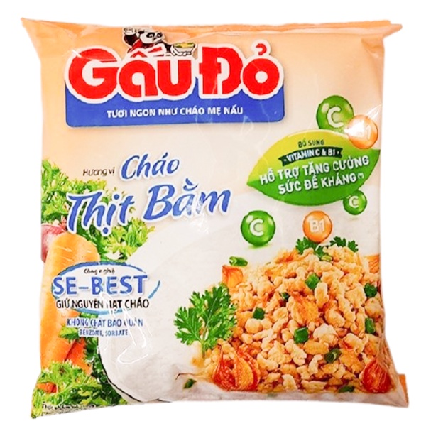 Cháo ăn liền Gấu Đỏ 50gr