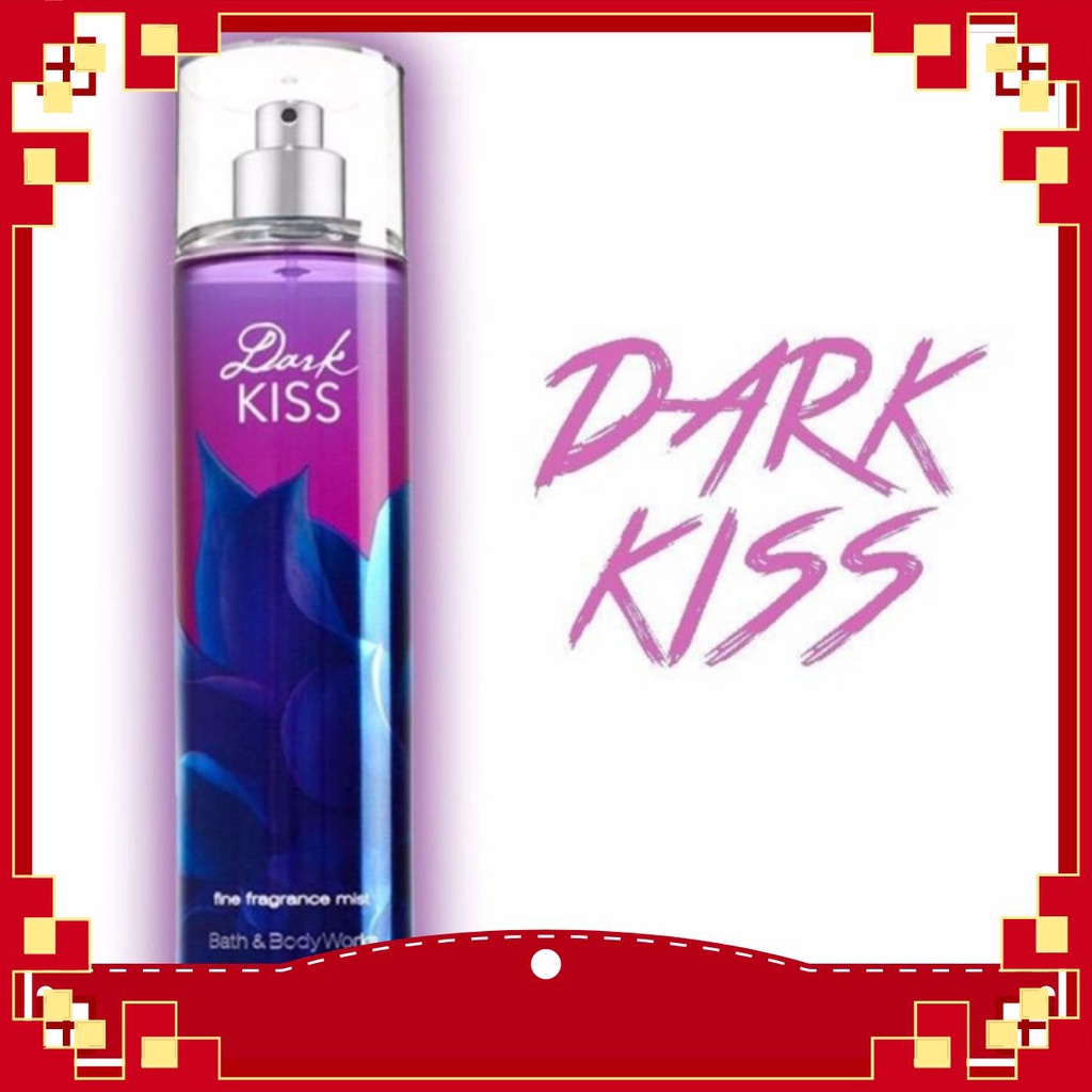 ☛☛ Xịt thơm toàn thân Bath & Body Works Fine Fragrance Mist - Dark Kiss  (30ML-50ML-100ML-250ML)☚☚