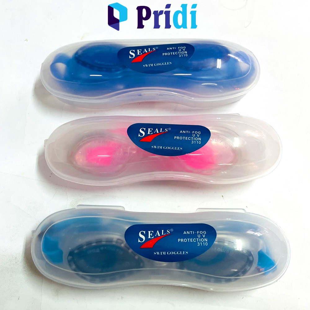 Mắt Kính Bơi SEALS 3110 Cao Cấp - Kính Bơi Người Lớn Và Trẻ Em, Kính Chống Tia UV PRIDI