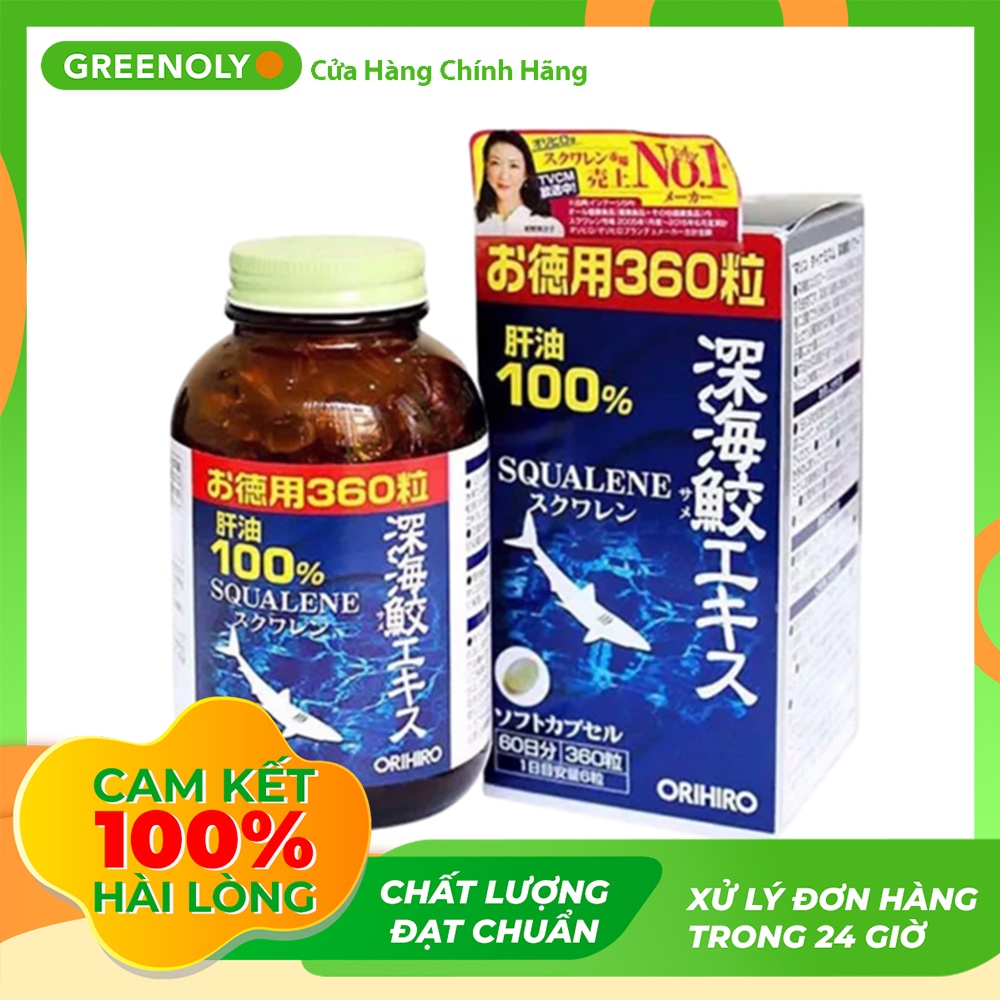 Orihiro Viên Uống Dầu Gan/Sụn Vi Cá Mập Squalene 360 viên