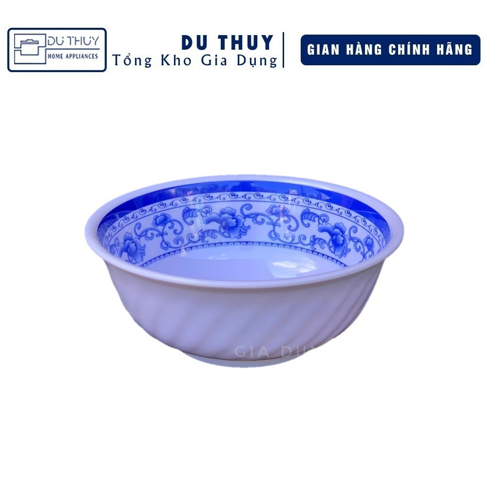 Tô sâu 8" 20 cm nhựa melamine (bê ca) màu trắng, vàng, xanh, đủ bông