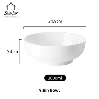SWEEJAR Set 2 Bát Sứ Trộn Salad 9.8inch