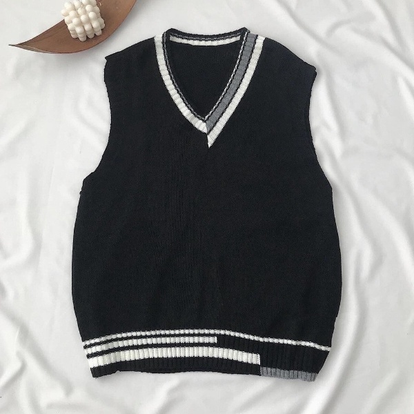 Áo Ghile Len Ulzzang Nữ JEMCLOSET Zami Cổ Tim From Rộng Oversize Phong Cách Hàn Quốc Trẻ Trung Năng Động Dễ Mix Đồ 10239