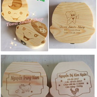 KHẮC TÊN BÉ trên Hộp đựng răng sữa- Quà tặng ý nghĩa cho bé đầy tháng- sơ sinh- mẫu giáo, mầm non- lưu giữ kỷ niệm