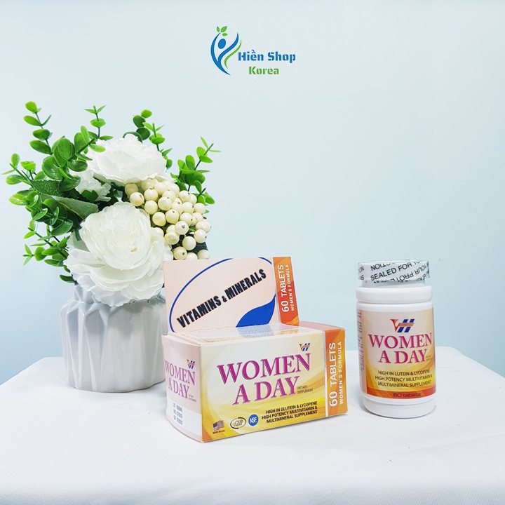 Viên uống vitamin và khoáng chất VH - WOMEN A DAY CỦA MỸ HỘP 60 VIÊN