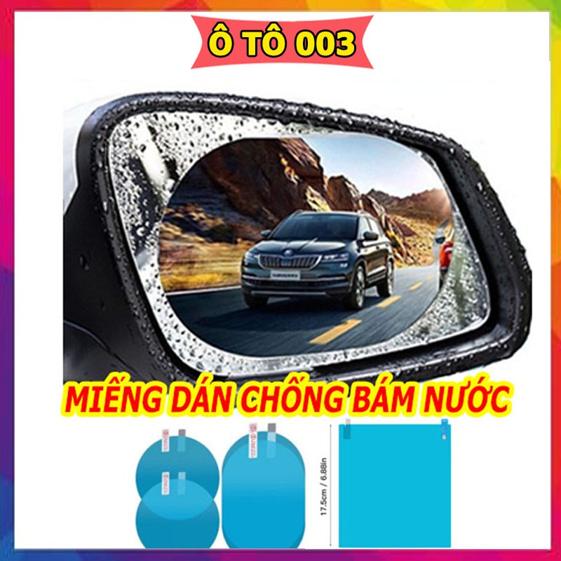 [Mã 11LSSALE giảm 100% đơn 50k] Miếng dán chống bám nước gương chiếu hậu ô tô