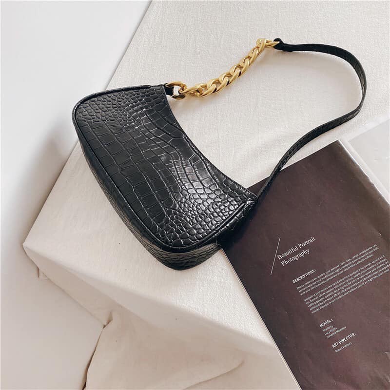 Túi kẹp nách đeo chéo da cá sấu thời trang HT1218 | BigBuy360 - bigbuy360.vn