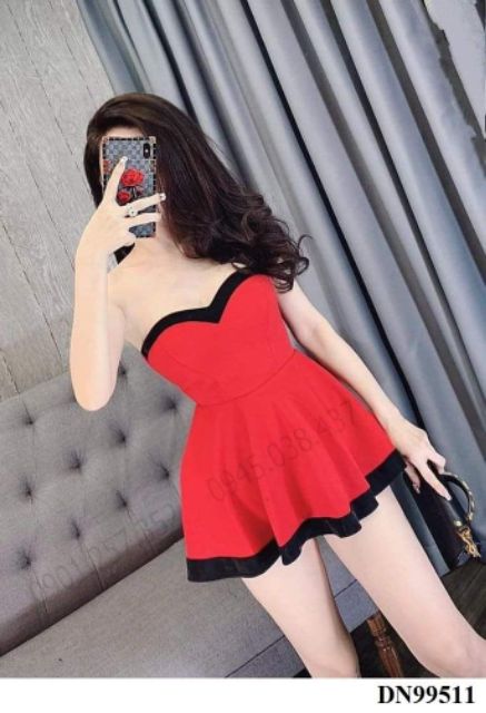 Đầm xòe cúp sexy phối ren