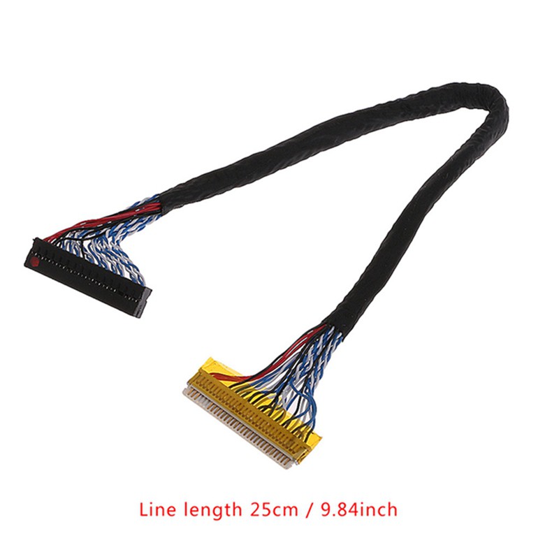 ❤~ 8 Bit LVDS Cable FIX-30 Pin 2ch For 17-26inch LCD/LED Panel Controller 25cm