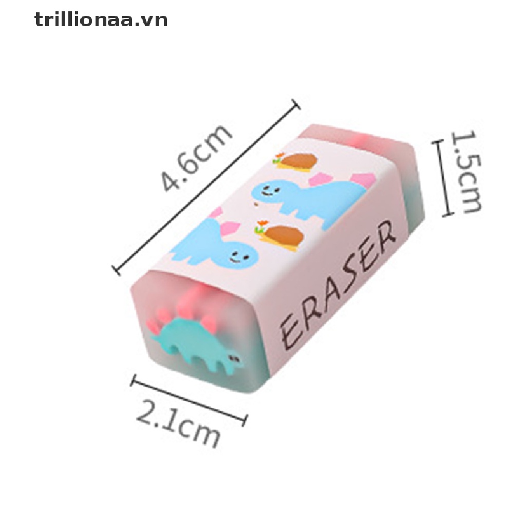 Set 2 Cục Tẩy 4B Hình Khủng Long Dễ Thương